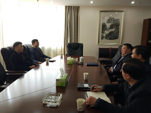 中宇金匯實業(yè)有限公司董事長涂志凱一行蒞臨建設(shè)集團交流座談