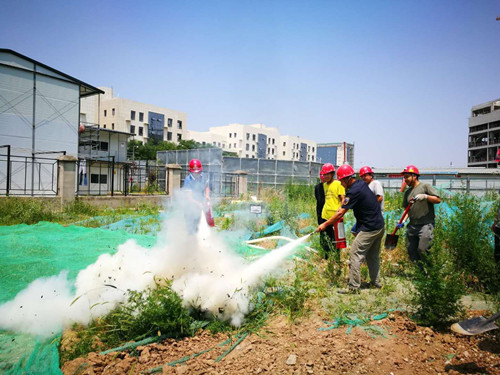 陜煤建設天工公司各項目部應急演練火熱開展